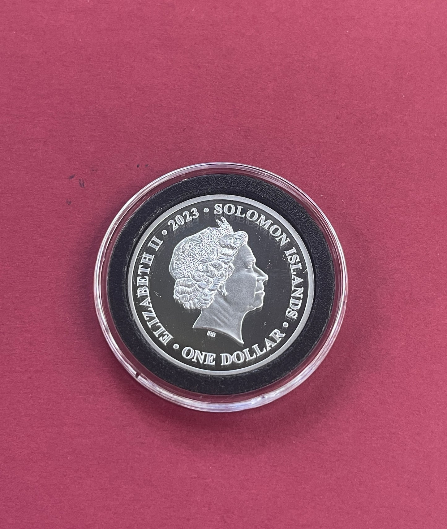 Elizabeth II,
Silver One Dollar, Five Dollar,
3 Coin Proof Set,
70th Anniversary of the Queens Coronation First Strike,
Solomon Islands,
With COA
2023 (B)