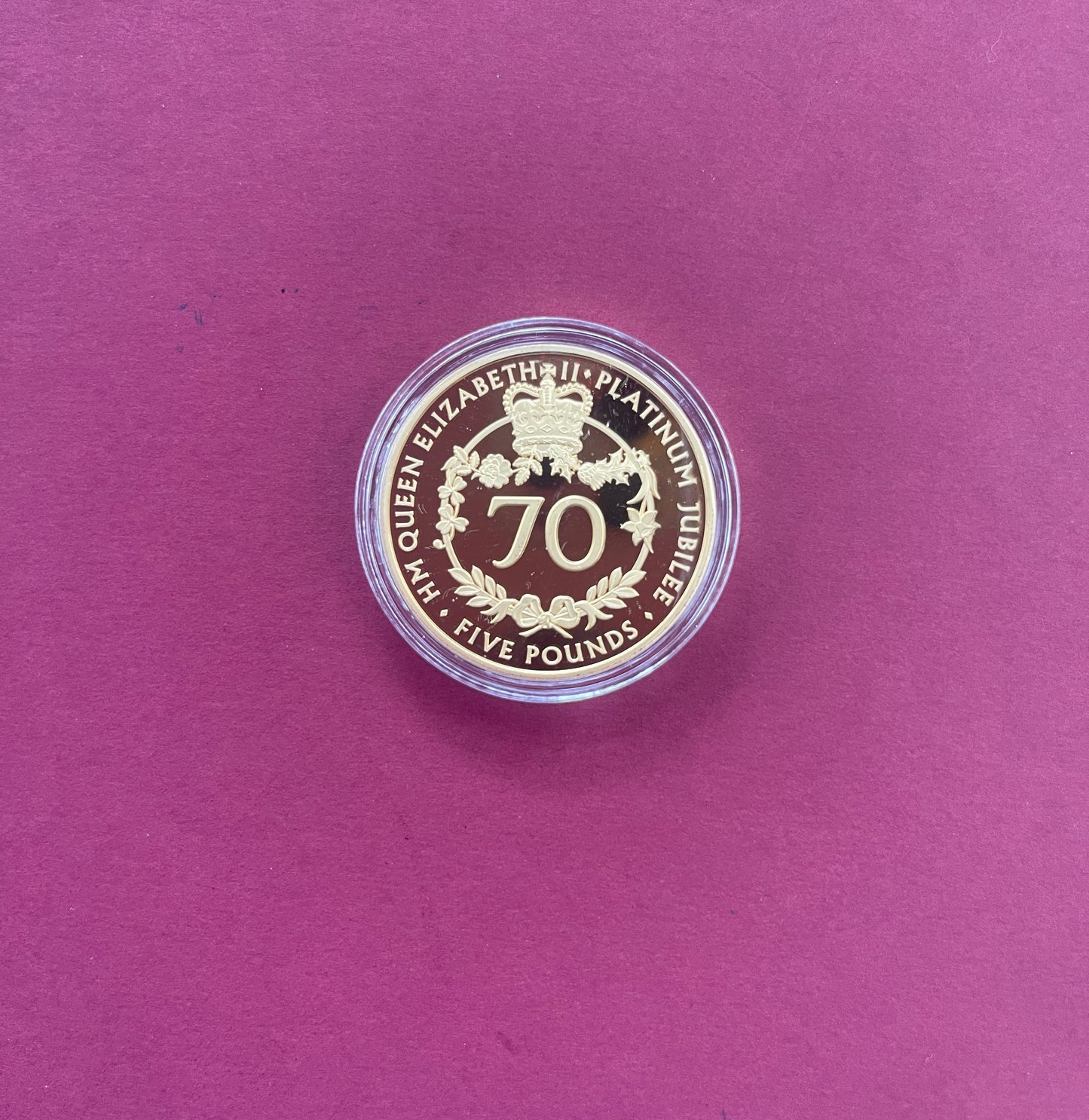 Elizabeth II,
Five Pound Coin Set,
£5, Silver Gold Rose Gold Plated 3 Coin Set,
Platinum Jubilee of Queen Elizabeth II,
Alderney,
With COA
2022 (B)