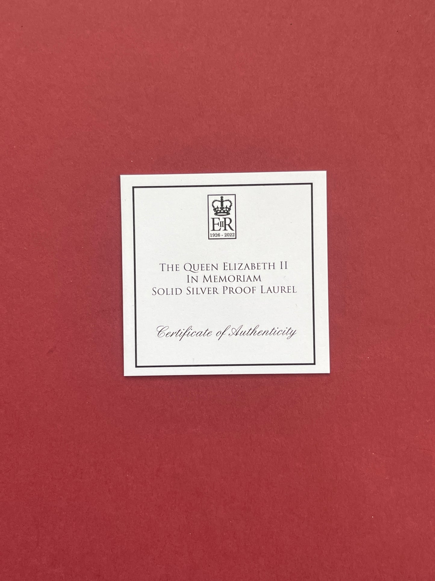 Elizabeth II,
Silver One Laurel,
Silver Laurel Proof Set,
Tristan Da Chuna,
With COA
2022 (B)
