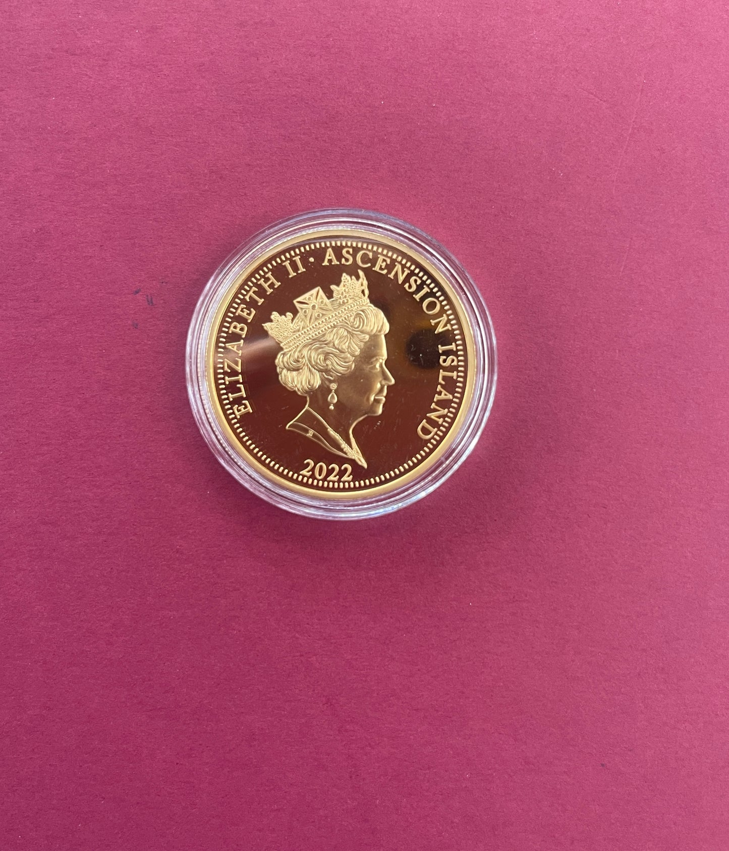 Elizabeth II,
Five Pound Coin Set,
£5, 4 Coin Set,
Queen’s Platinum Jubilee 24ct Gold Plated Photographic,
Ascension Island,
With COA
2022 (B)