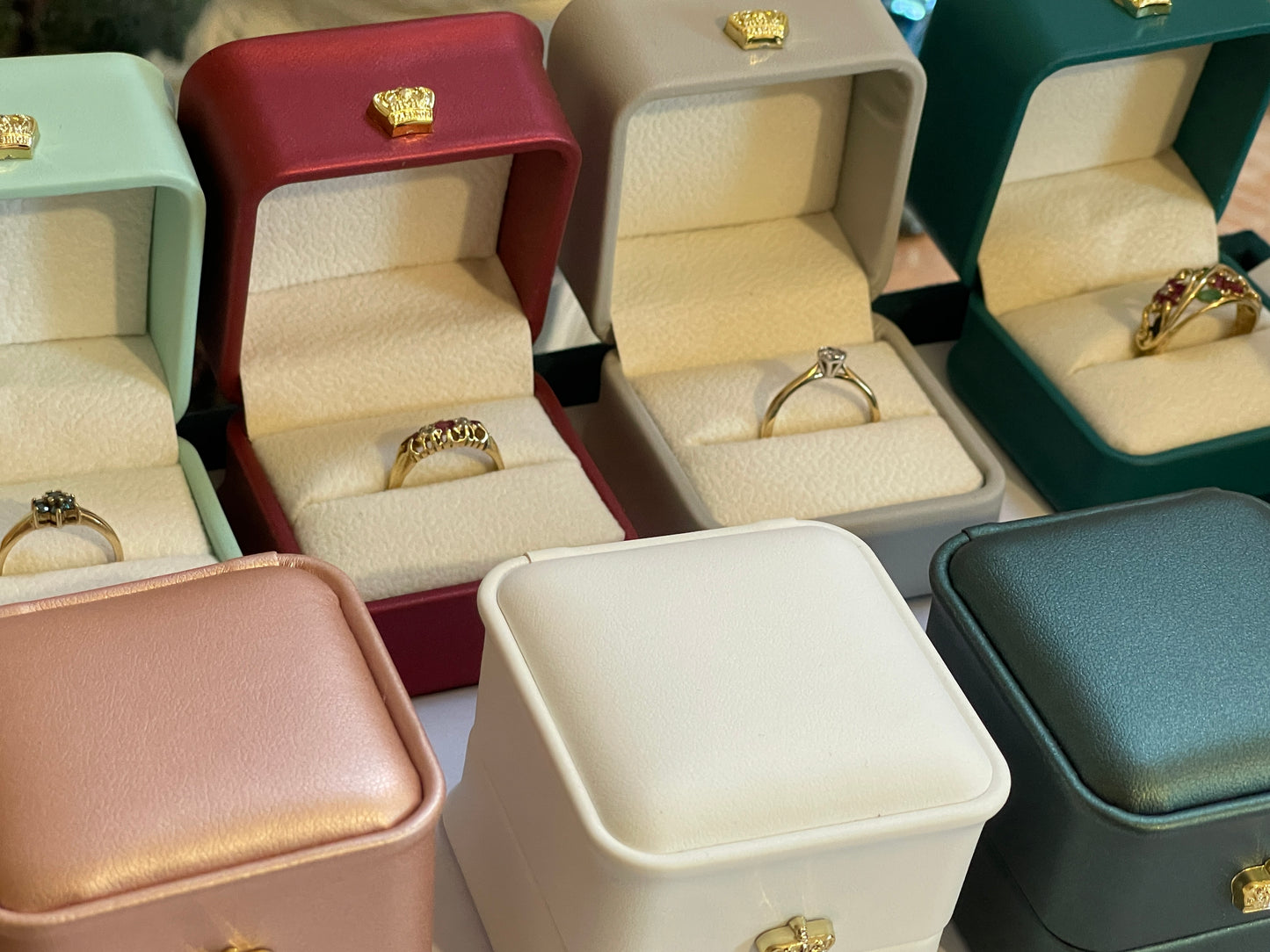 Luxury Ring Box - Perfect for Jewellery Storage Multiple Colours