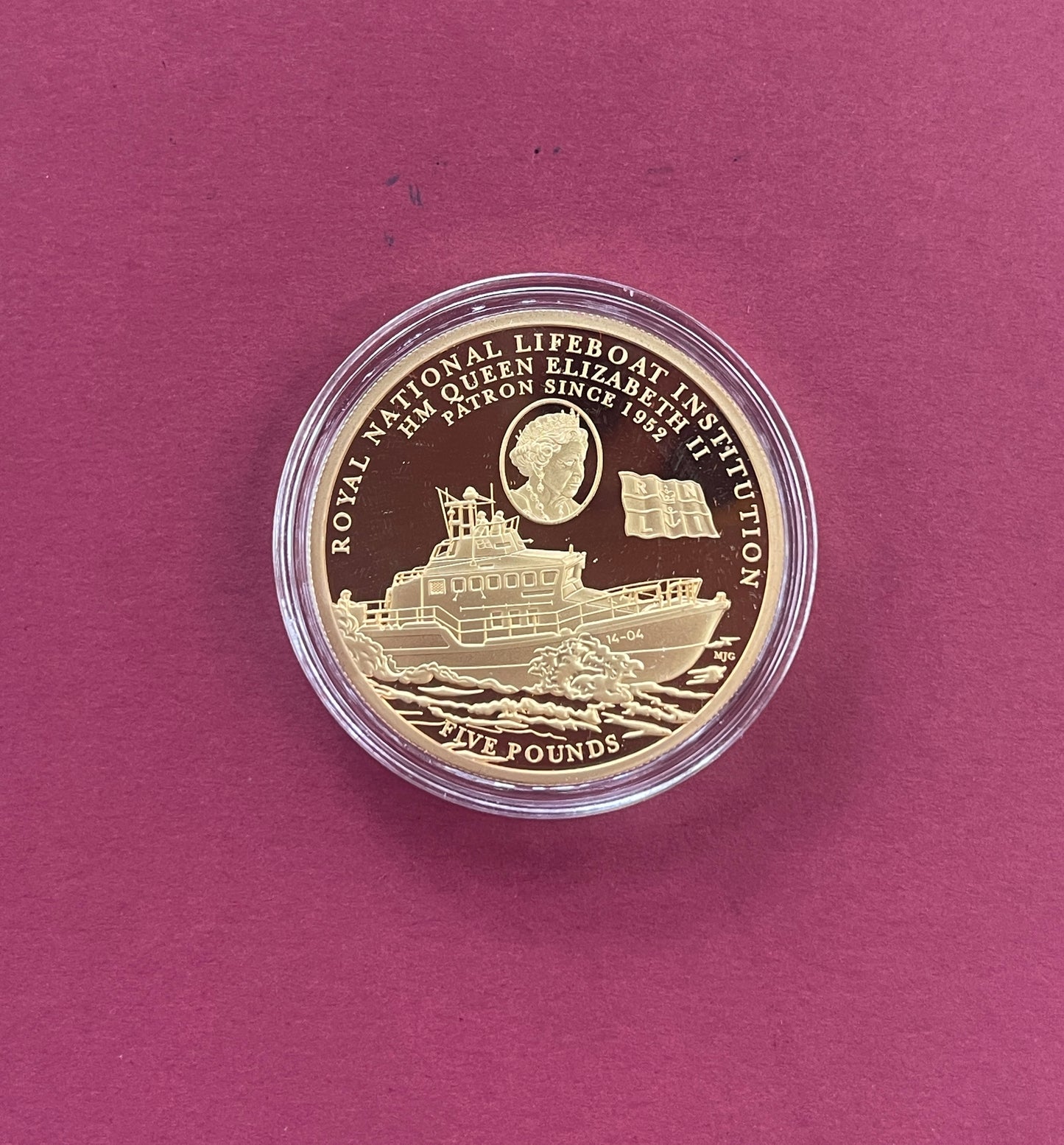 Elizabeth II,
Five Pound Coin Set,
£5, Silver and Gold Plated 3 Coin Set,
Royal National Lifeboat Institution,
Alderney,
With COA
2022 (B)