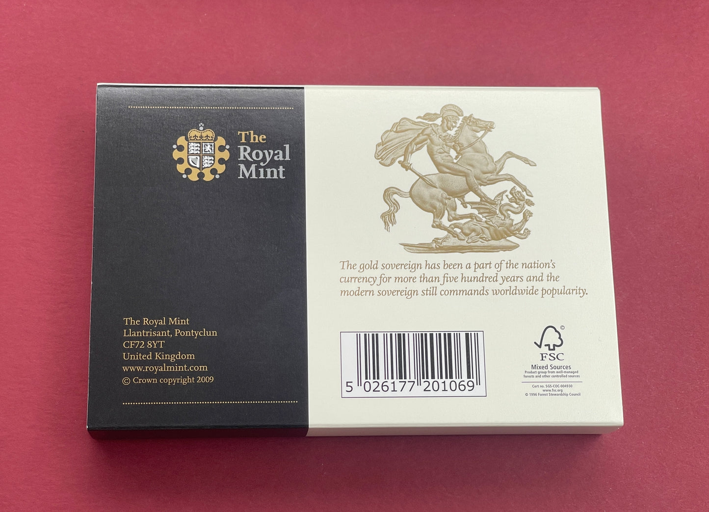 Elizabeth II,
Gold Sovereign Boxed Set,
Gold Bullion,
With COA,
2009 (B)