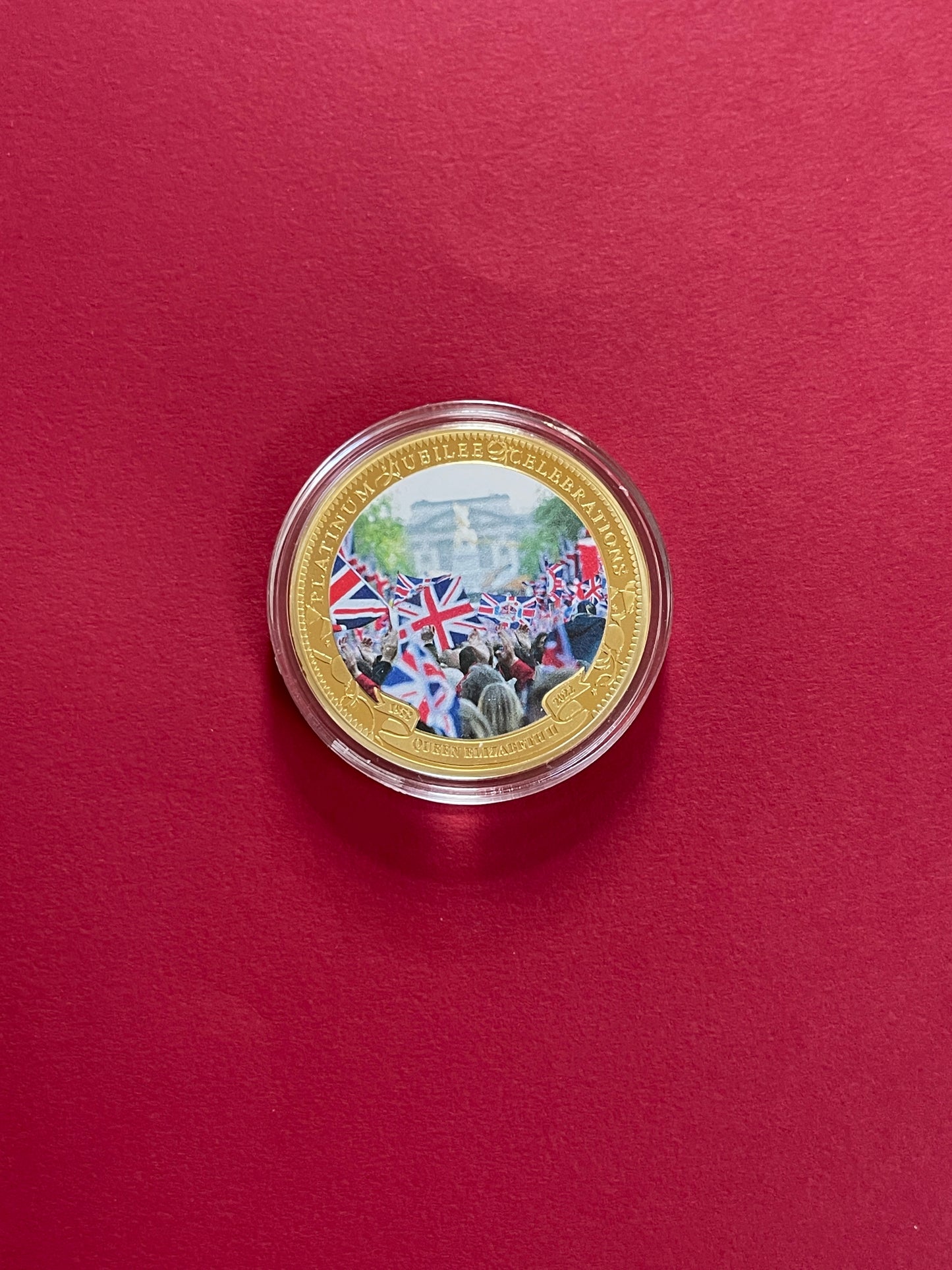 Elizabeth II,
Queens Platinum Jubilee 2022,
24ct Gold Plated, 5 Coin Set,
2022 (B)