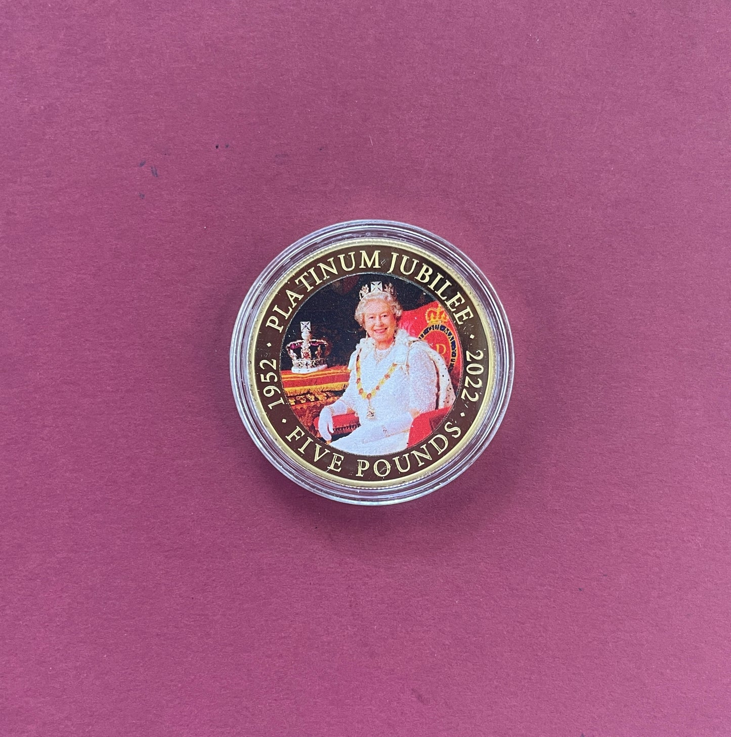 Elizabeth II,
Five Pound Coin Set,
£5, 4 Coin Set,
Queen’s Platinum Jubilee 24ct Gold Plated Photographic,
Ascension Island,
With COA
2022 (B)