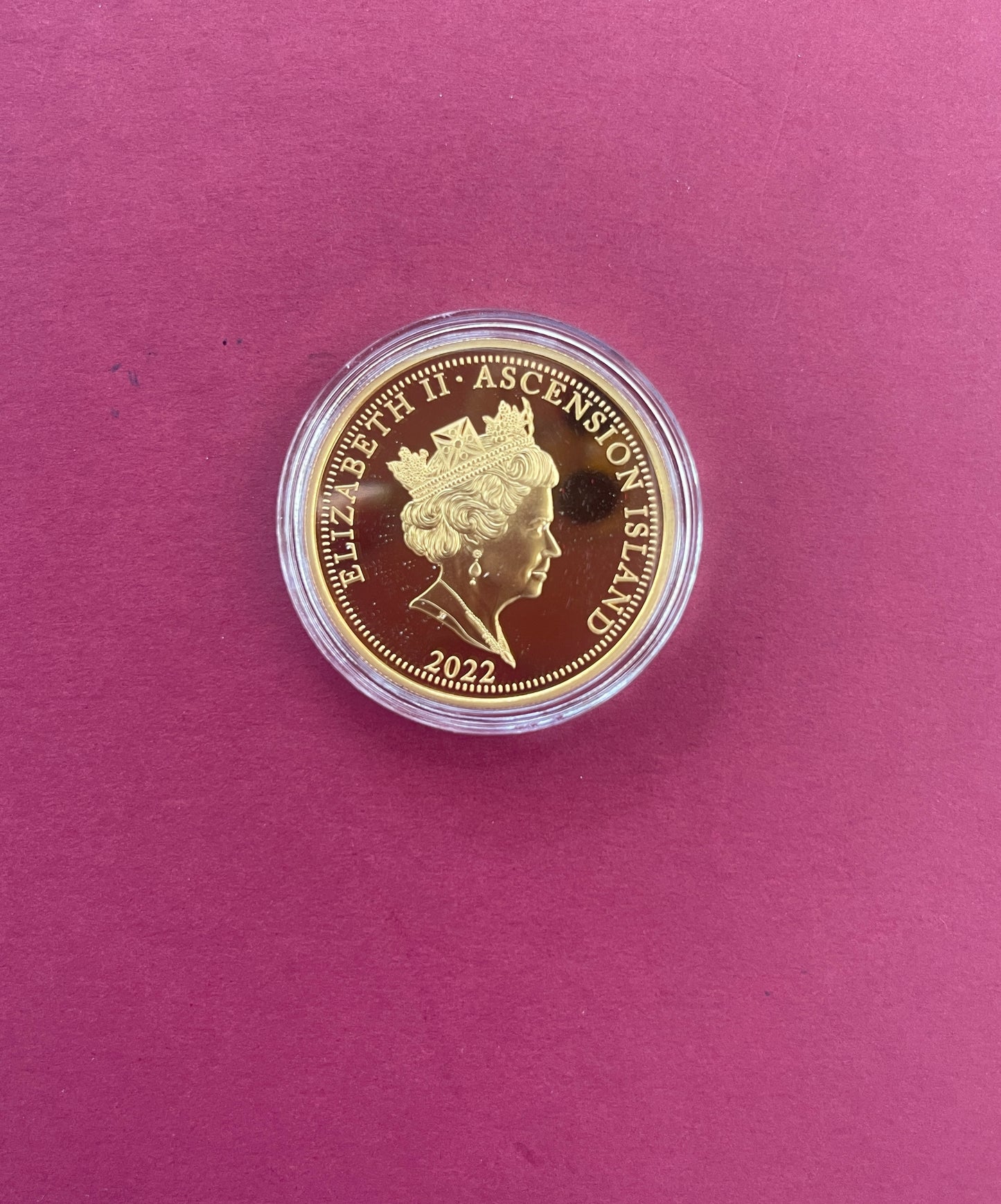 Elizabeth II,
Five Pound Coin Set,
£5, 4 Coin Set,
Queen’s Platinum Jubilee 24ct Gold Plated Photographic,
Ascension Island,
With COA
2022 (B)