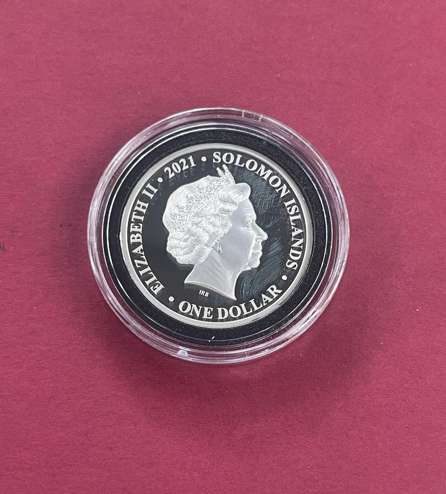 Elizabeth II,
Silver One Dollar, Five Dollar,
3 Coin Proof Set,
Platinum Jubilee Fine Silver Proof Set,
Solomon Islands,
With COA
2021 (B)