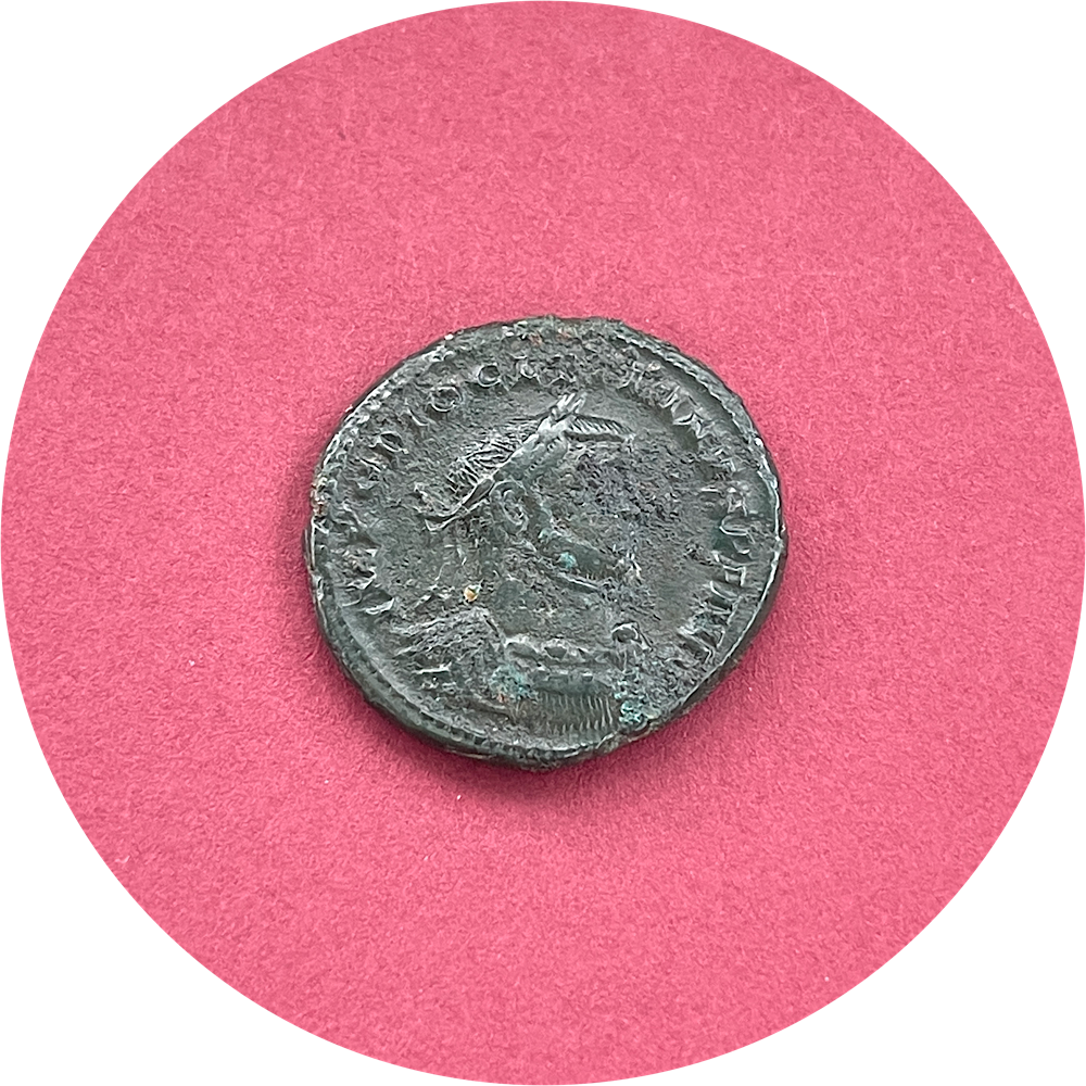 Diocletian,
Roman Bronze,
Antoninianus,
Londinium Mint,
ca. 298-300AD
(N)
