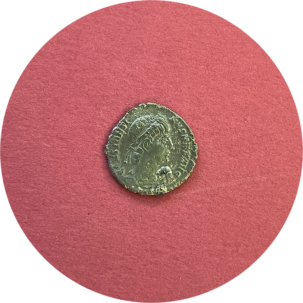 Constantine II,
Constantinian Dynasty
Roman Billon,
Centenionalis,
Nicomedia Mint SMNA,
ca. 337-340AD
(N)