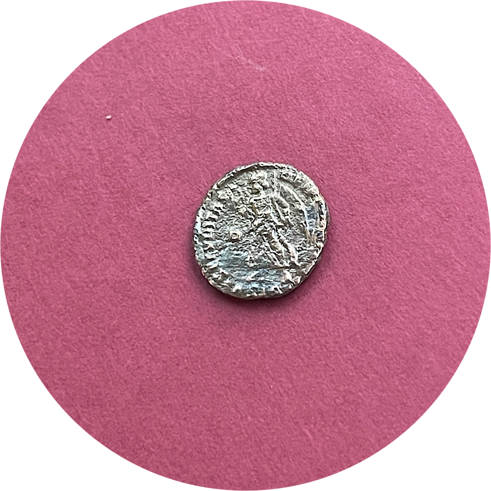 Gratian,
Valentinian Dynasty,
Roman Bronze,
Centenionalis,
Siscia mint ASIS,
ca. 367-383AD
(N)