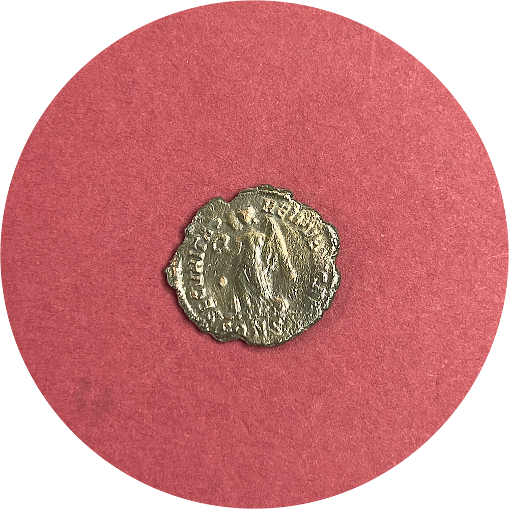 Valentinian I,
Valentinian Dynasty,
Roman Bronze,
Centenionalis,
Constantinople mint CONSA,
ca. 364-375AD
(N)