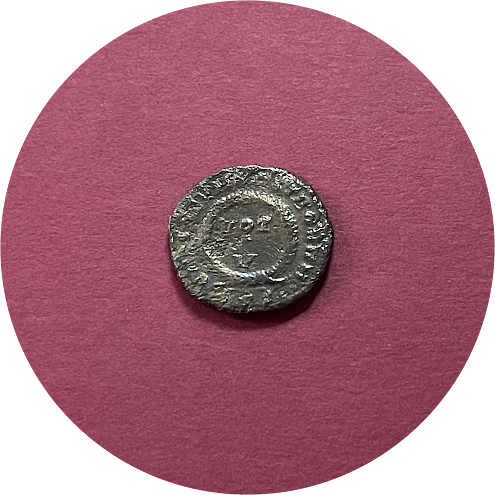 Crispus,
Roman Caesar,
Constantinian Dynasty,
Roman Billon,
Centenionalis,
ca. 317-326AD
(N)
