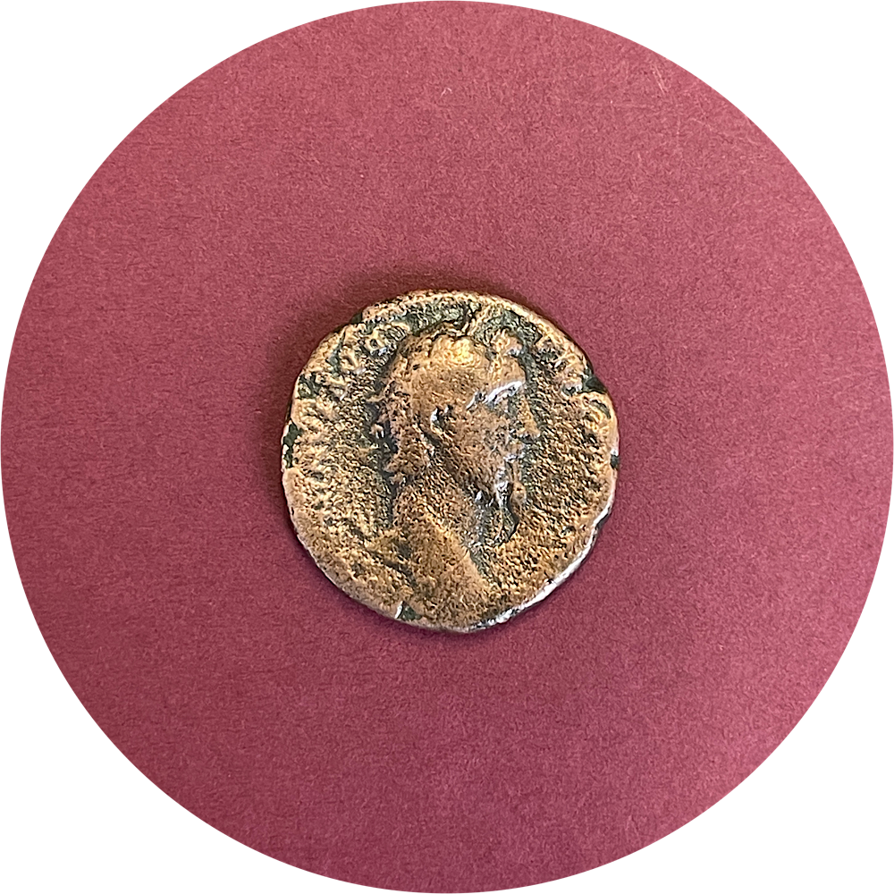 Antoninus Pius,
Nerva–Antonine dynasty,
Roman Copper,
As, Assarii,
Rome mint,
ca. 138-161AD
(N)