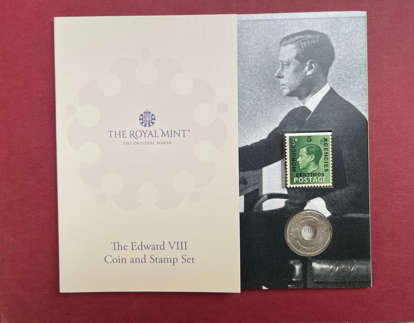 Edward VIII, 1/10th Penny (Coin and Stamp Set) British West Africa, 1936 (B)