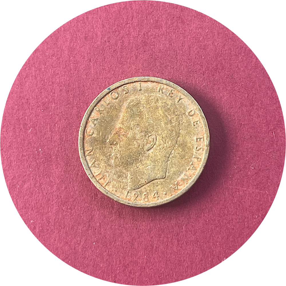 King Juan Carlos I, One Hundred Pesetas, Cien 100 Ptas, Spain, 1984, (N)