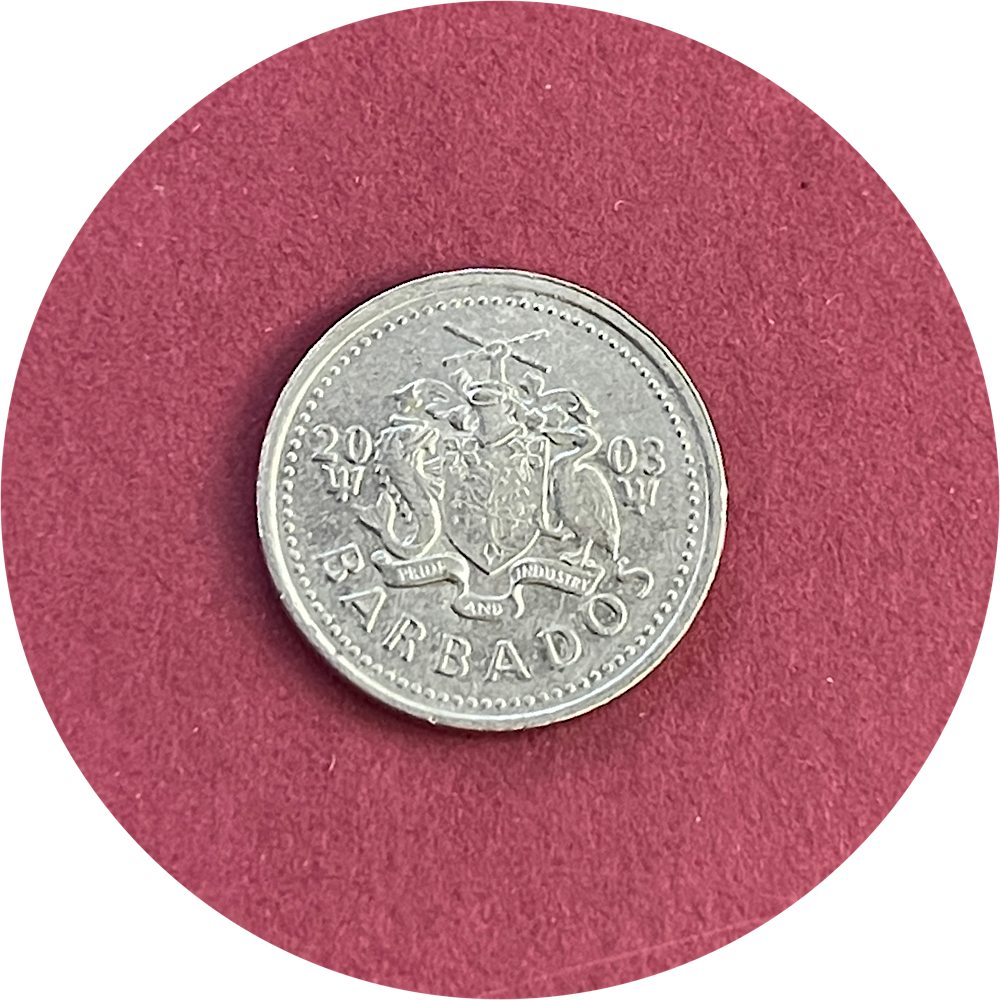 Elizabeth II, Ten Cents, Barbados, 2003 (N)