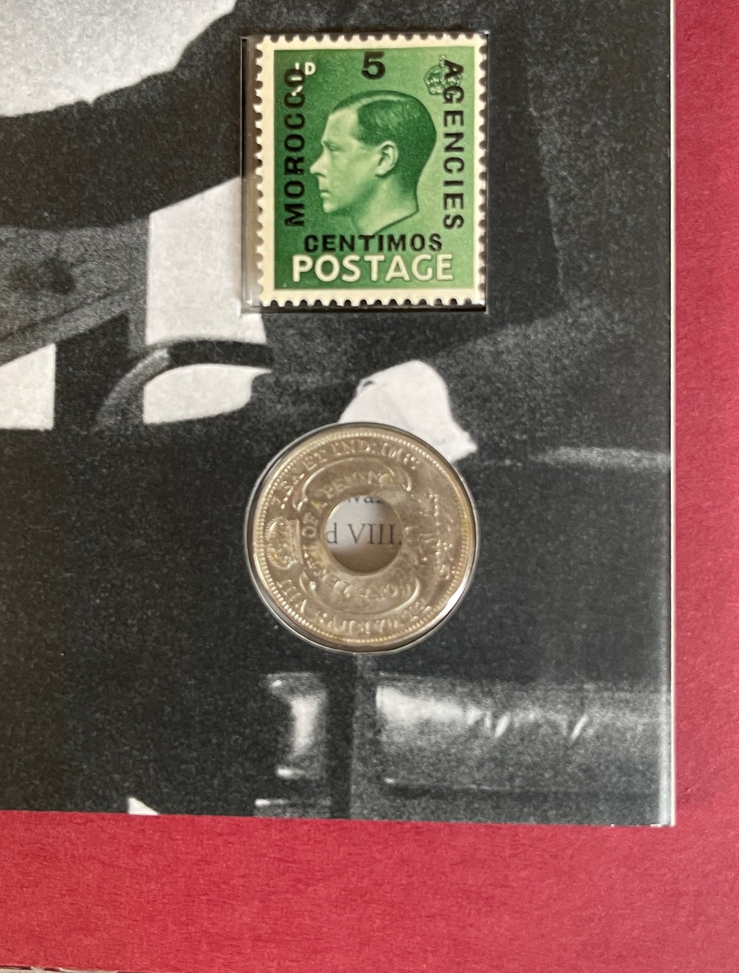Edward VIII, 1/10th Penny (Coin and Stamp Set) British West Africa, 1936 (B)