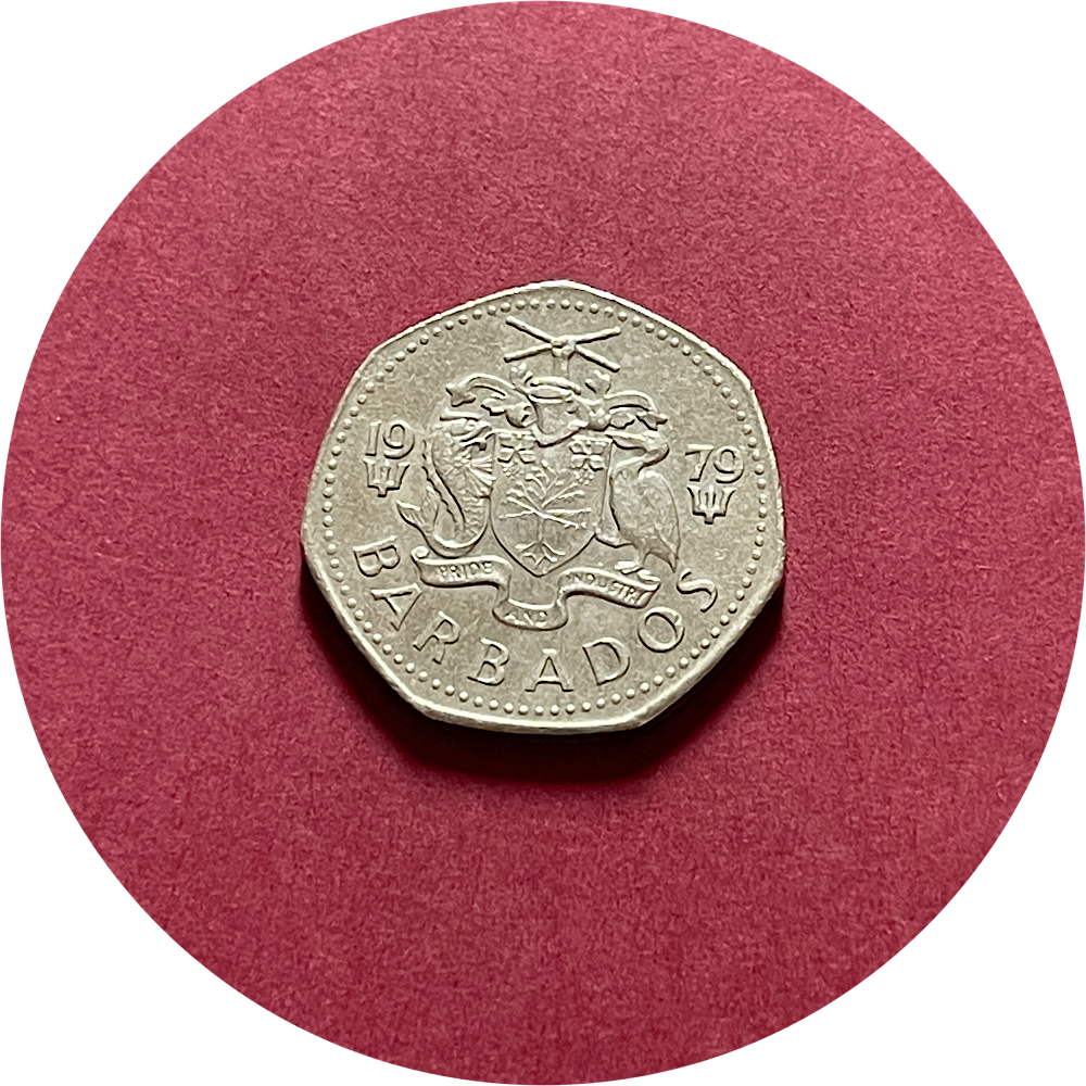 Elizabeth II, One Dollar, Barbados, 1979 (N)