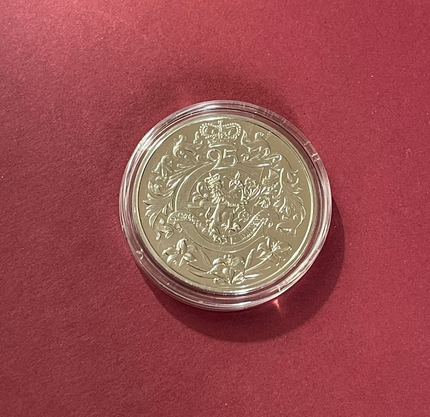 Elizabeth II, Five Pound, £5, 95th Birthday Commemorative Coin, Bailiwick of Jersey, 2021 (B)