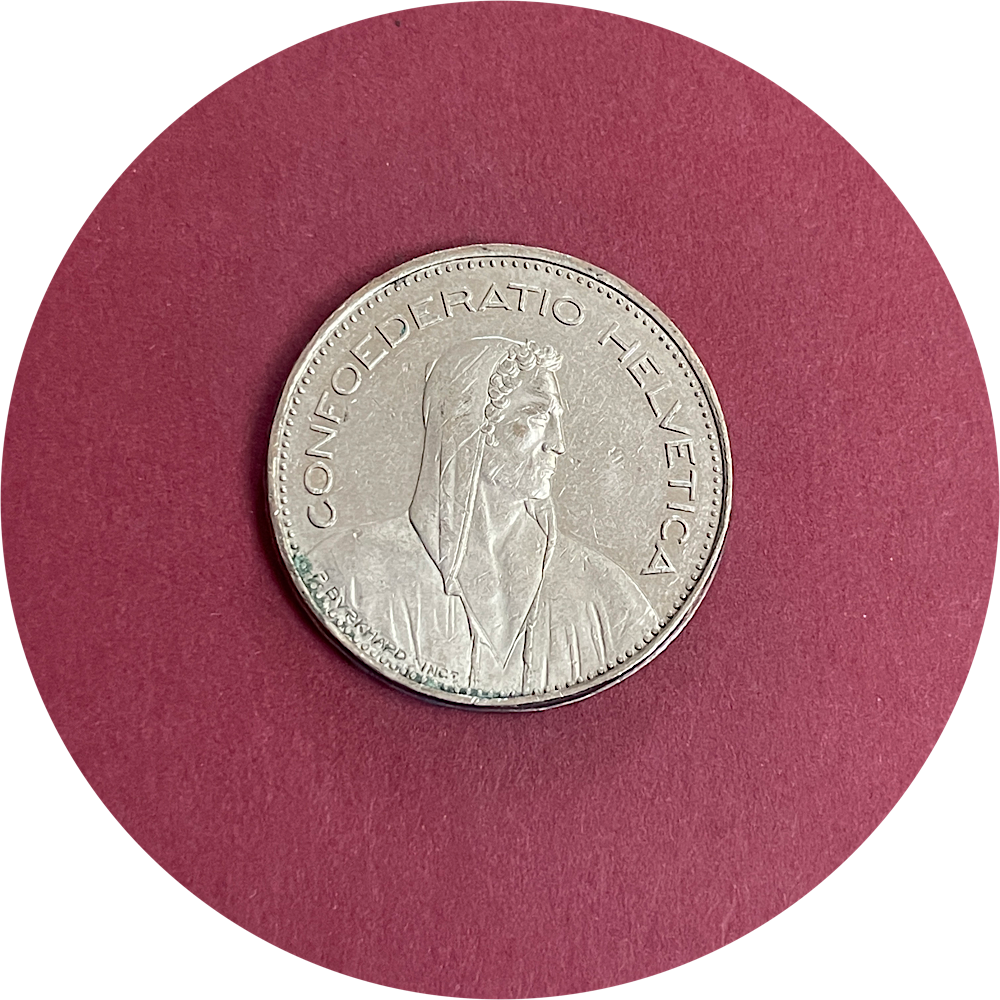 Switzerland, Five Franc, 5 Fr, 1998 (N)