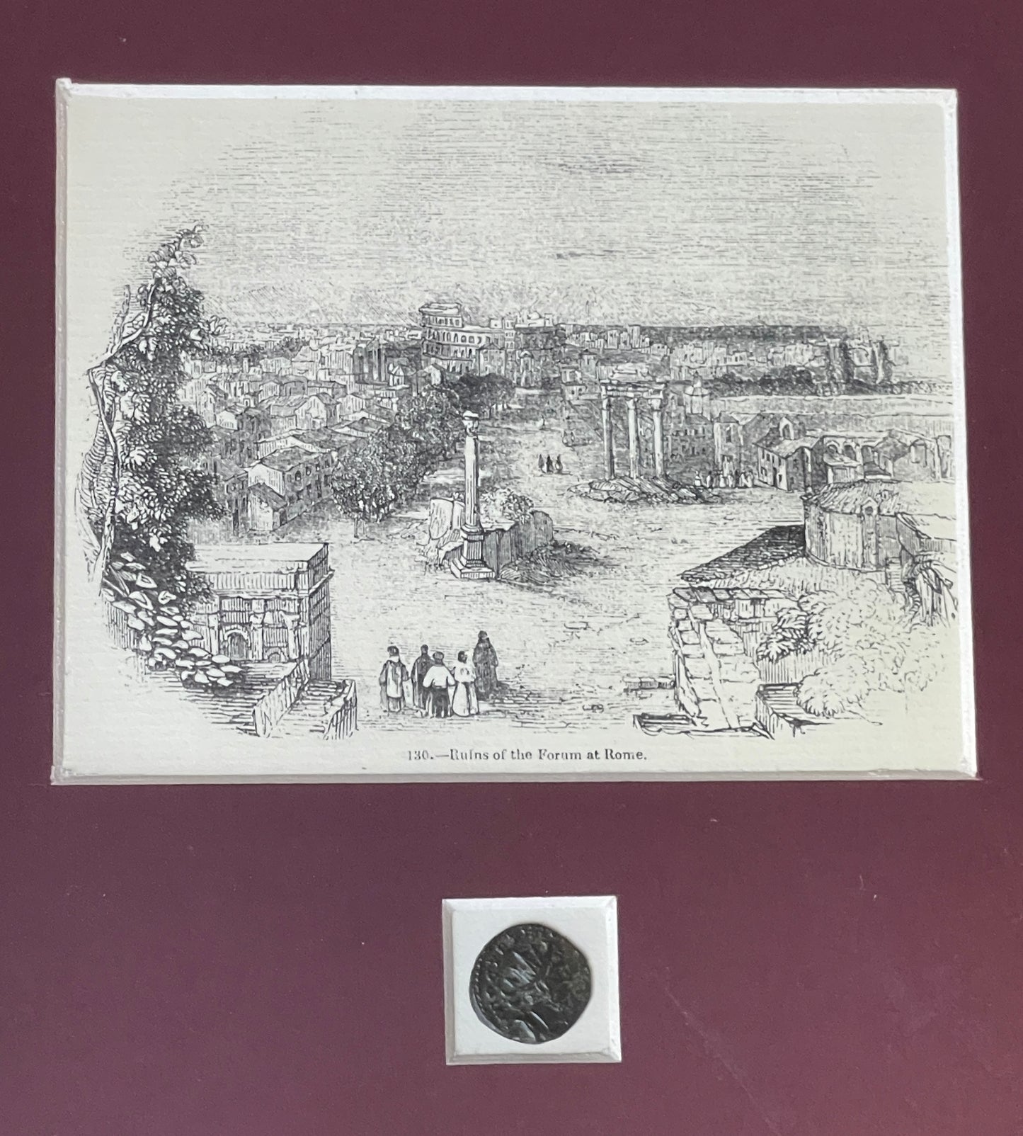 Tetricus I, Roman Bronze, Antoninianus, Framed, 271-274AD (N)