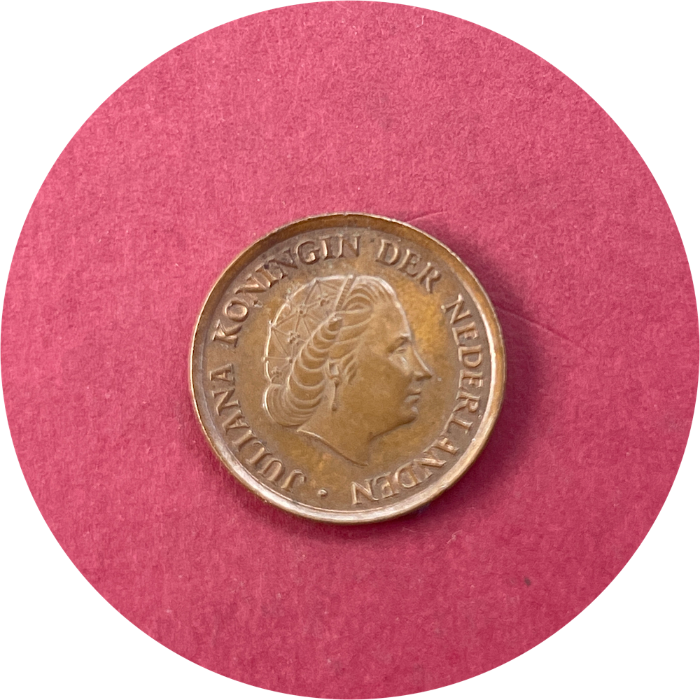 Juliana, Five Cents, 5 Cents, Gulden, Netherlands, 1980 (N)