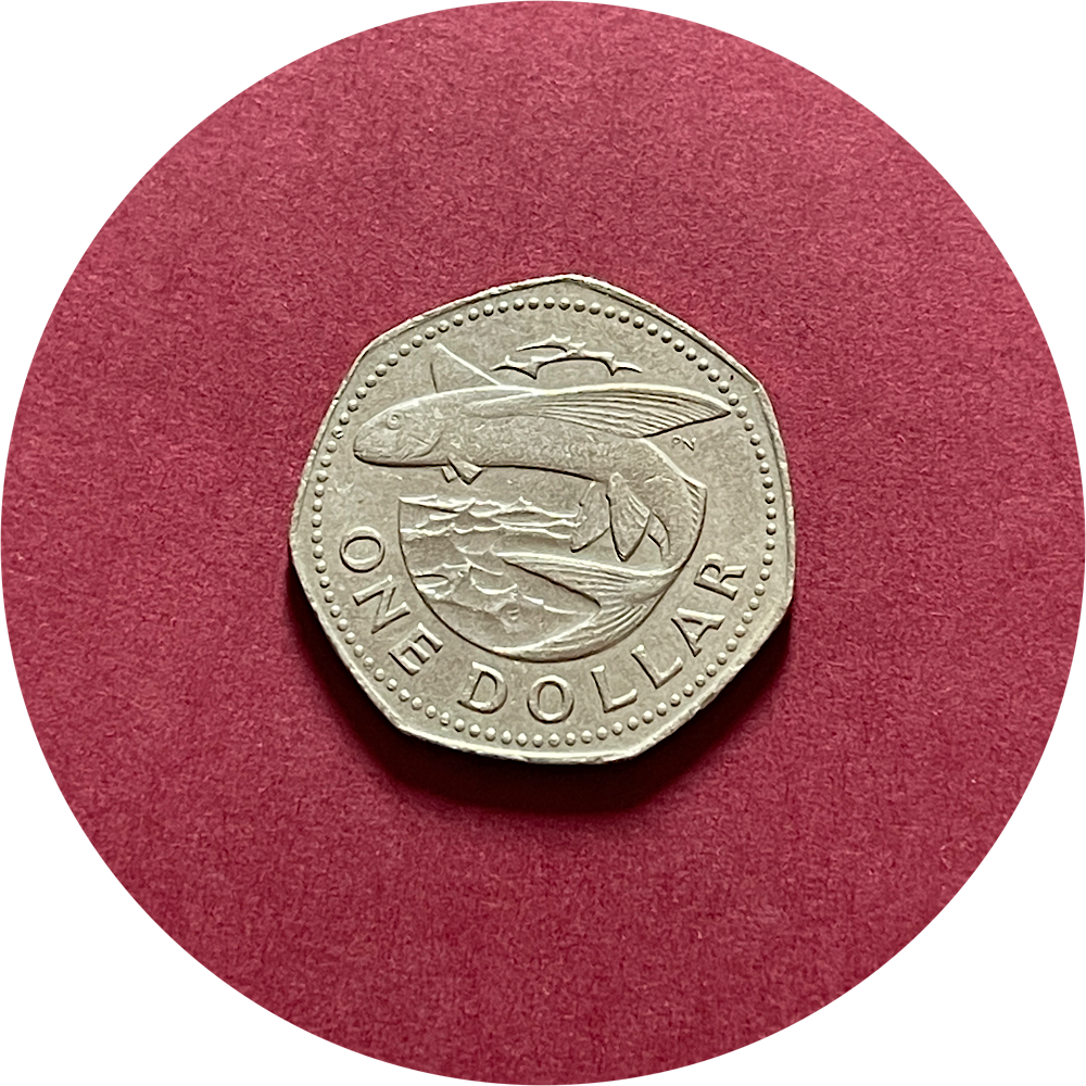 Elizabeth II, One Dollar, Barbados, 1979 (N)