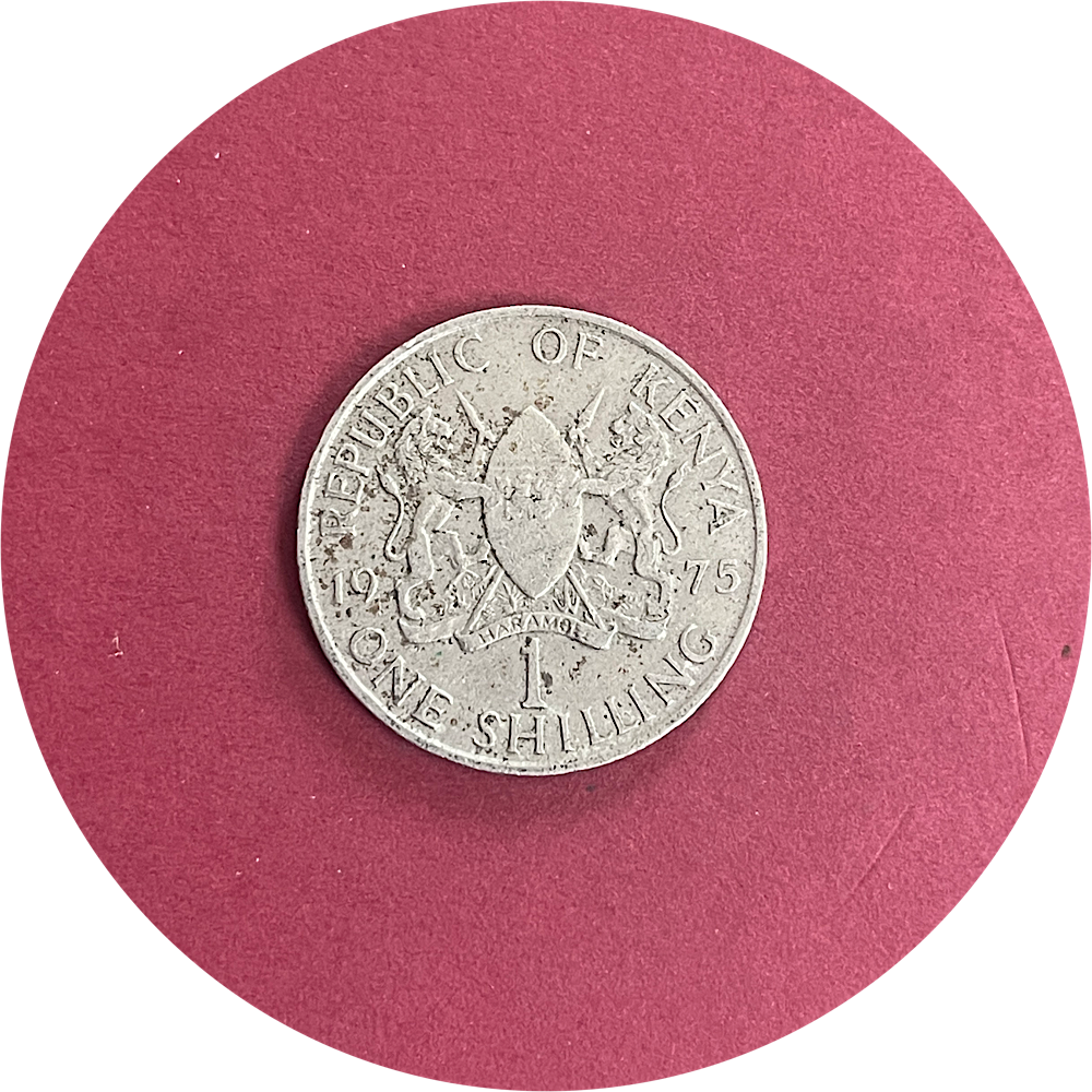 Kenya, One Shilling, 1 Shilling, Jomo Kenyatta, 1975 (N)