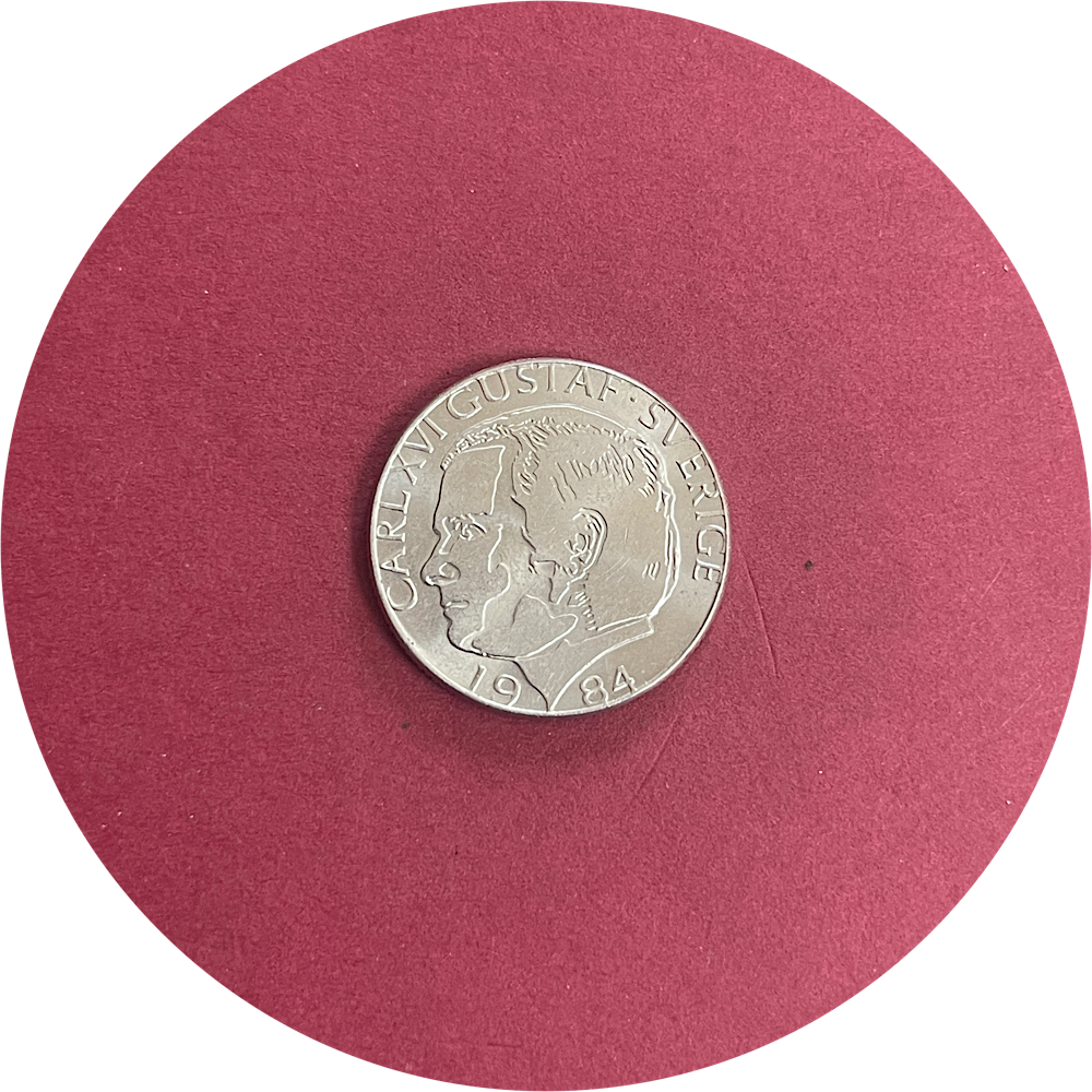 Carl XVI Gustaf, One Krona, 1 Kr., Sweden, 1984 (N)