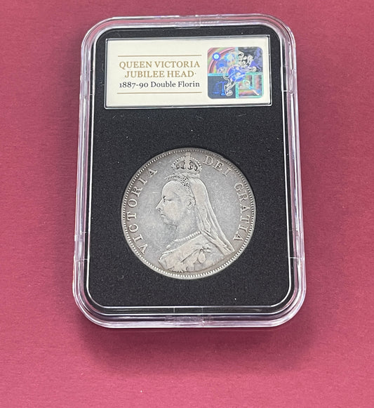 Victoria,

Silver Double Florin,

Silver Coin Boxed Set,

1890 (B)