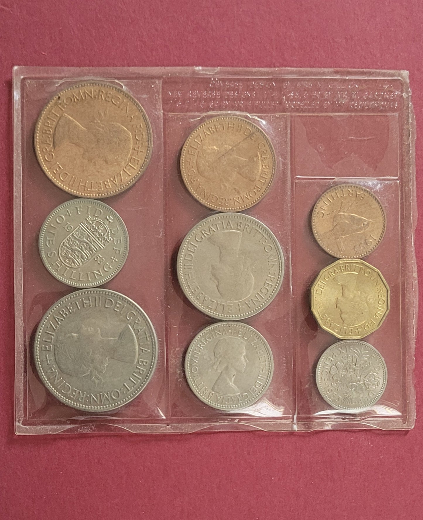 Elizabeth II, Pre Decimal Set, 9 Coins, 1953 (B)