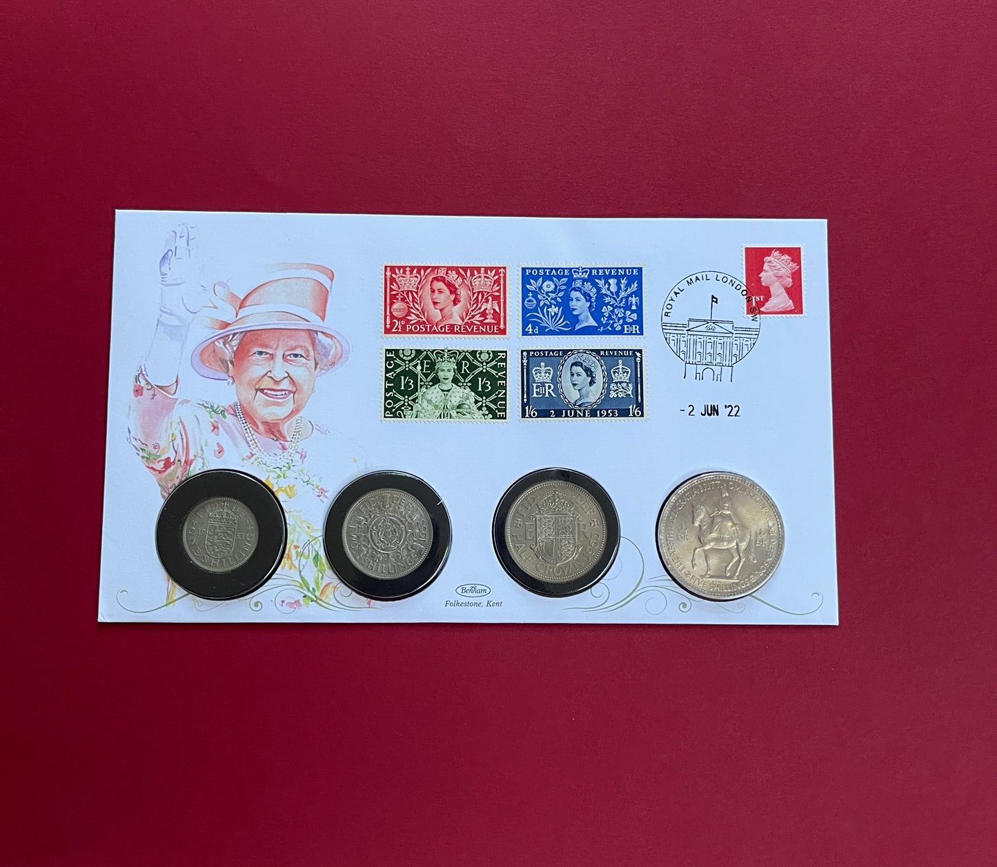 Elizabeth II,
10 Coin Cover 1953 Collection Set,
Queen Elizabeth II Coronation Anniversary,
Uncirculated,
With COA,
2022 (B)