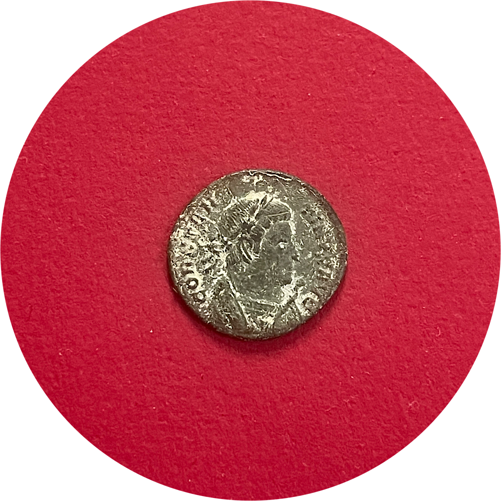 Constantine I,
Constantinian Dynasty,
Roman Bronze,
Nummus,
Treveri Mint, TR,
ca. 321AD
(N)