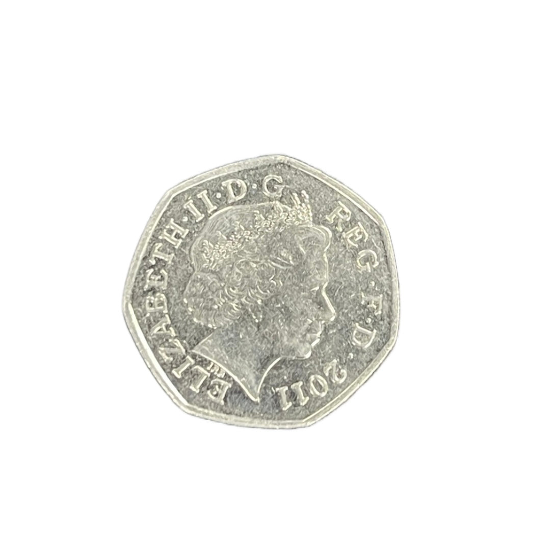 Elizabeth II 50p (B) Wheelchair Rugby Olympics 2011