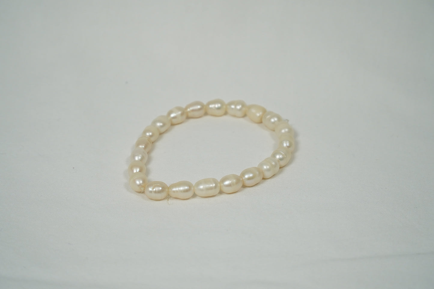 Three Pearl Bracelets - Grey Cream Peach Jewellery