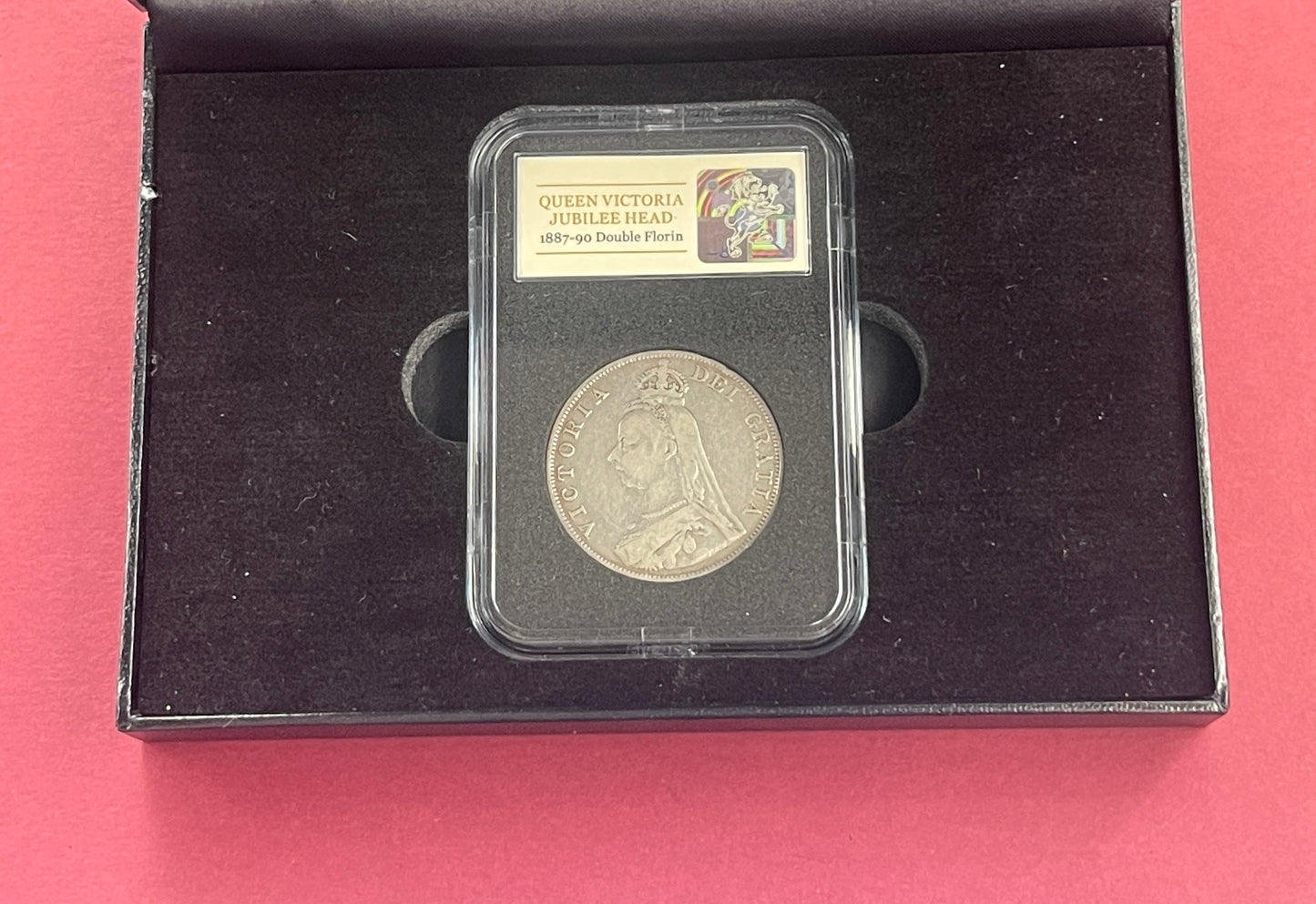 Victoria,

Silver Double Florin,

Silver Coin Boxed Set,

1890 (B)