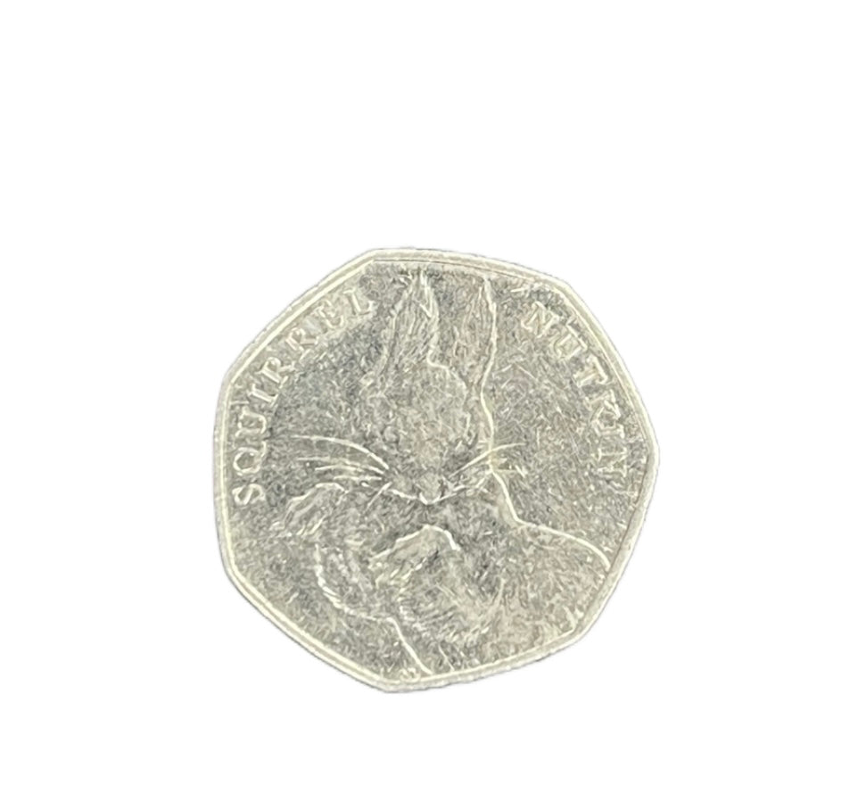 Elizabeth II 50p (B) Squirrel Nutkin 2016