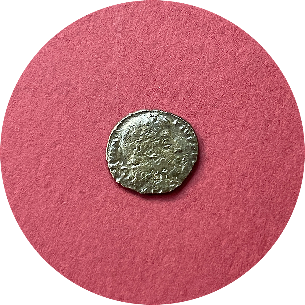 Constantine II,
Constantinian Dynasty,
Roman Billon,
Centenionalis,
Arles mint SCONST,
ca. 337-340AD  (N)