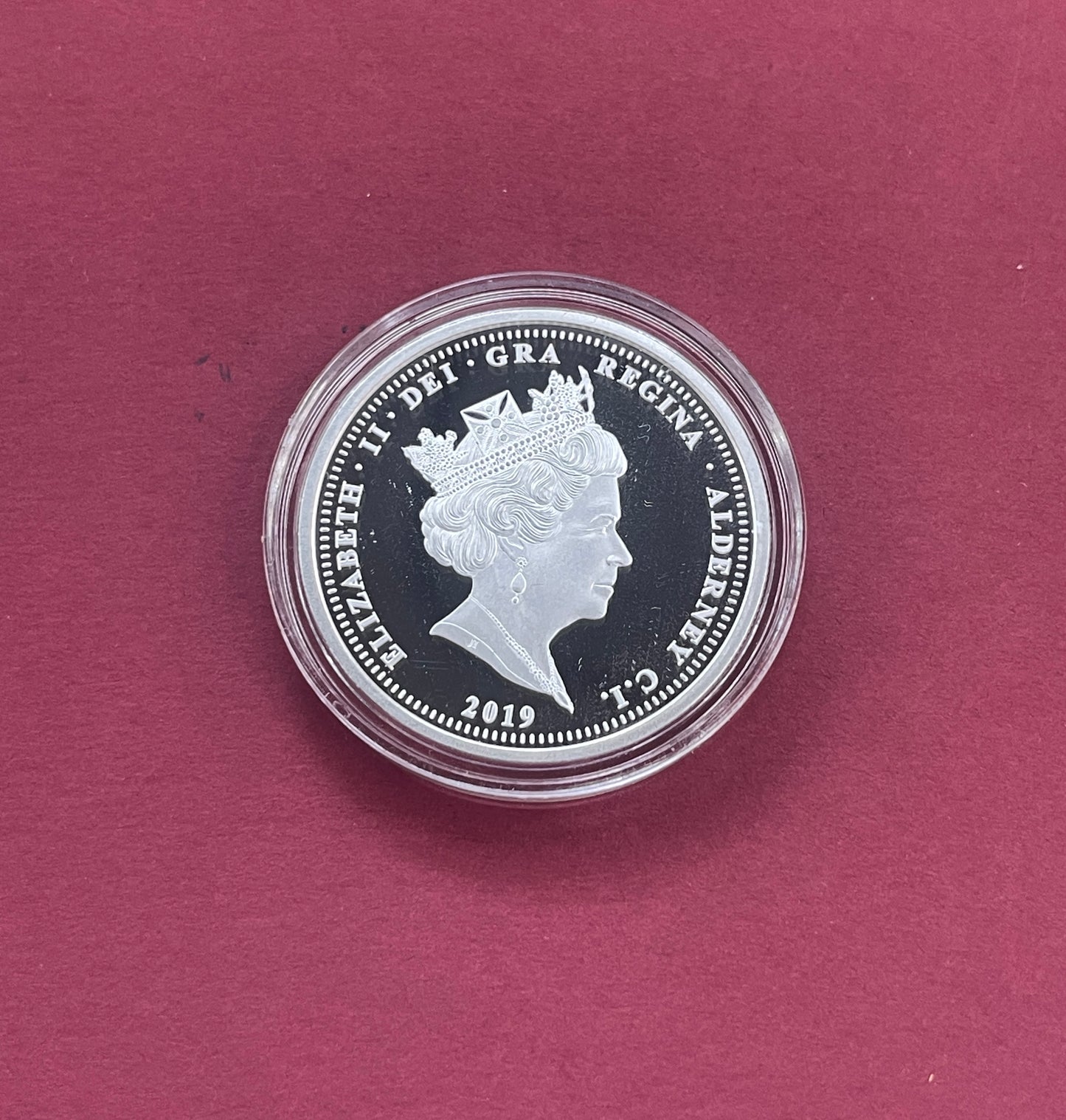 Elizabeth II,
Five Pound Set,
£5, Silver Plated 5 Coin Set,
200th Anniversary of Queen Victoria,
Alderney,
With COA,
2019 (B)