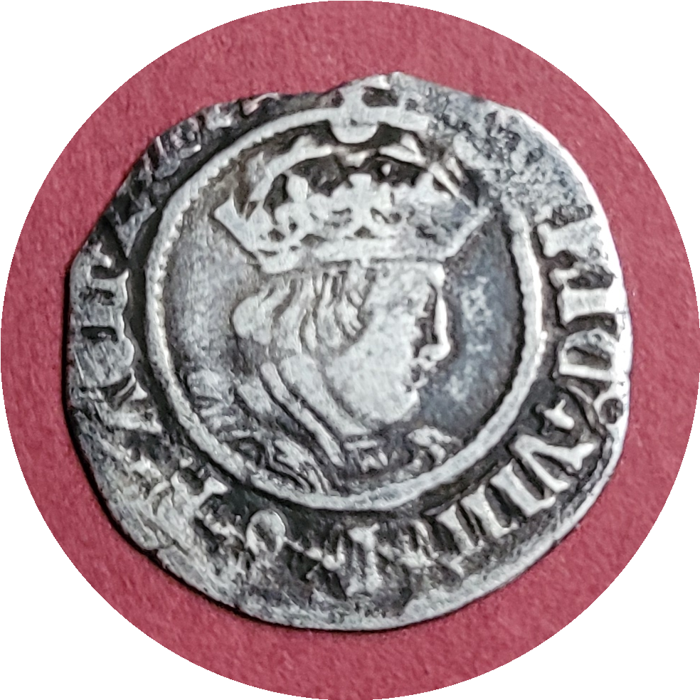 Henry VIII, Half Groat, Silver, 1526-1544, Lis, London (B)