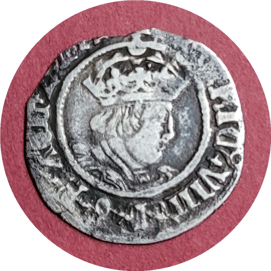 Henry VIII, Half Groat, Silver, 1526-1544, Lis, London (B)