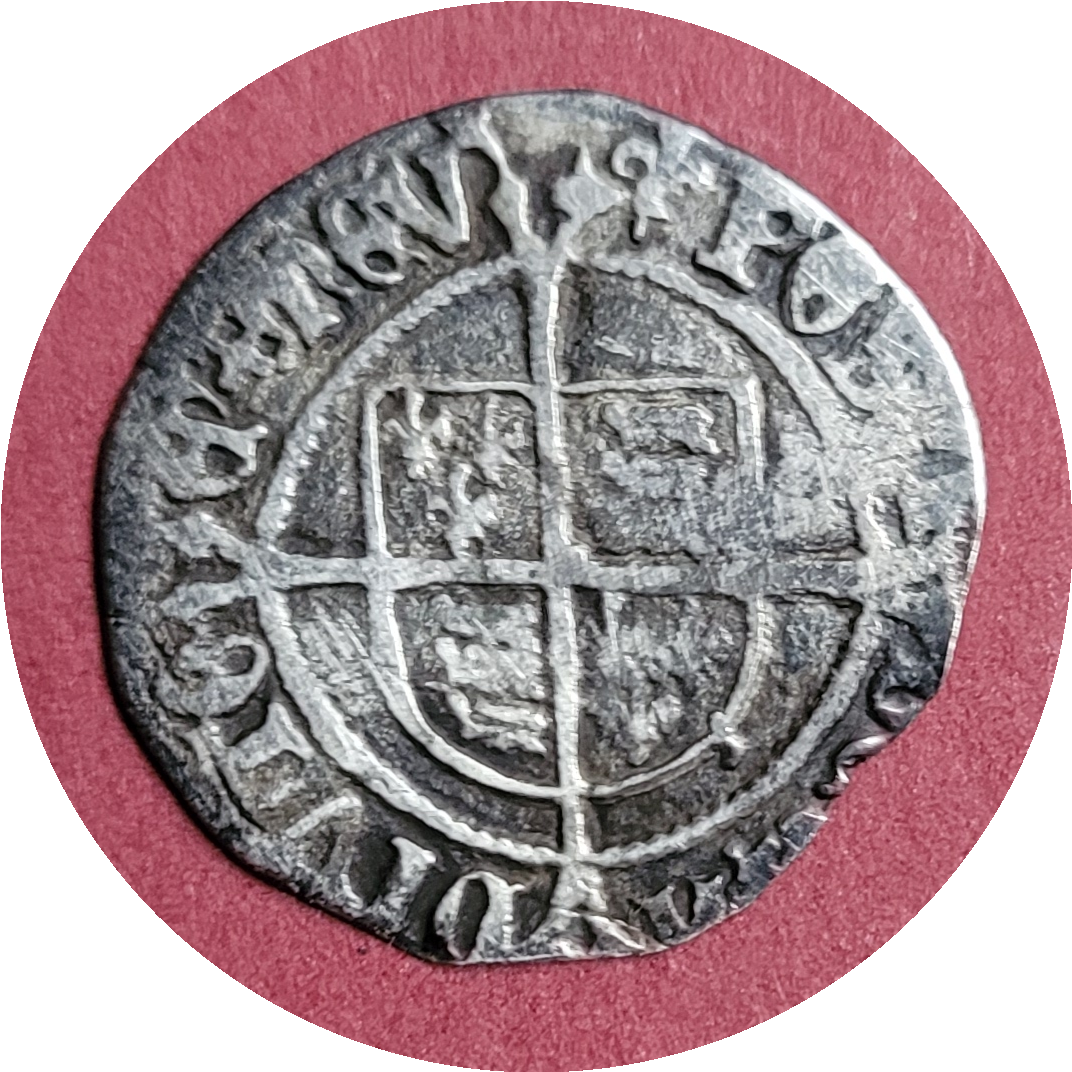 Henry VIII, Half Groat, Silver, 1526-1544, Lis, London (B)