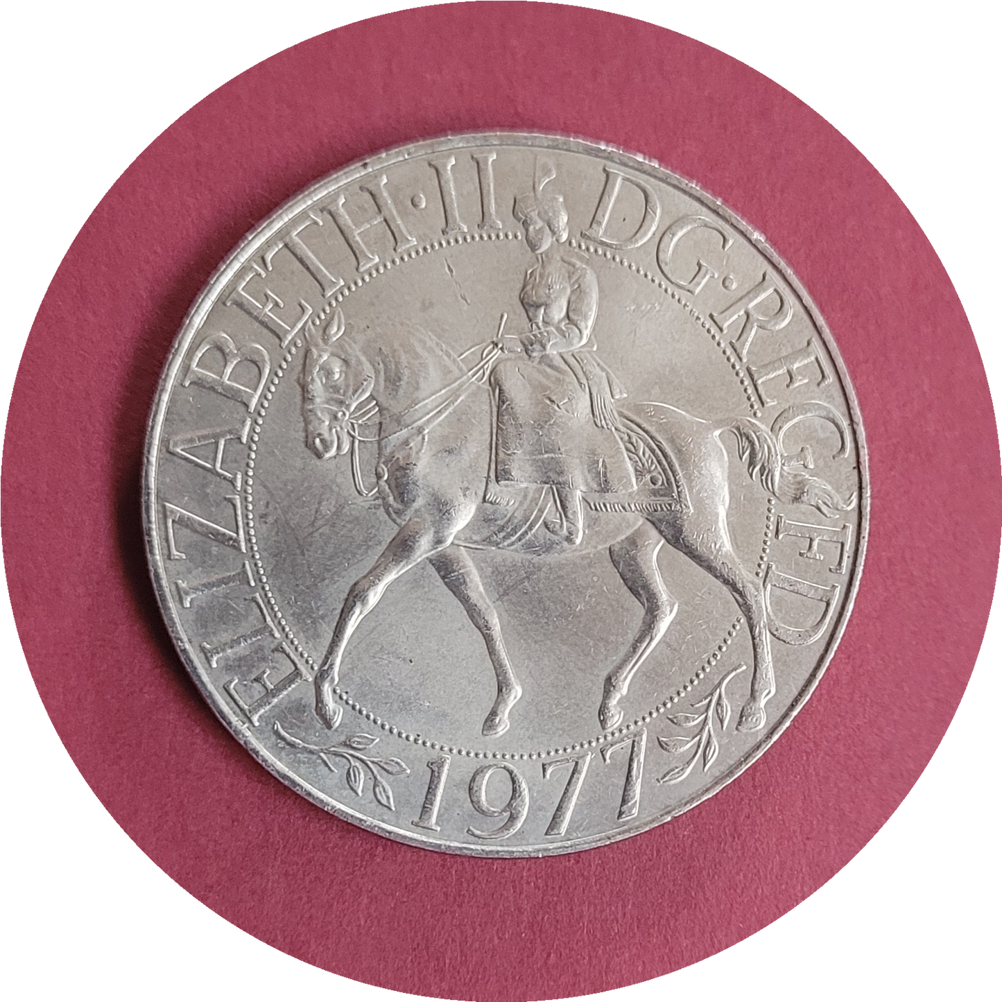 Elizabeth II, Commemorative Crown, Silver Jubilee, 1977, (B)