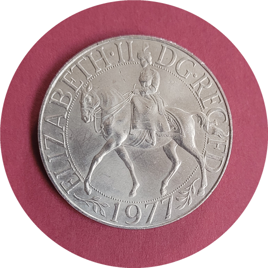 Elizabeth II, Commemorative Crown, Silver Jubilee, 1977, (B)