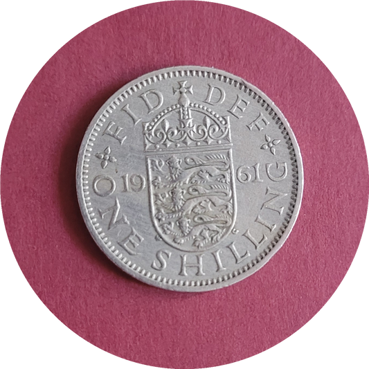 Elizabeth II, One Shilling, 1961 (B)