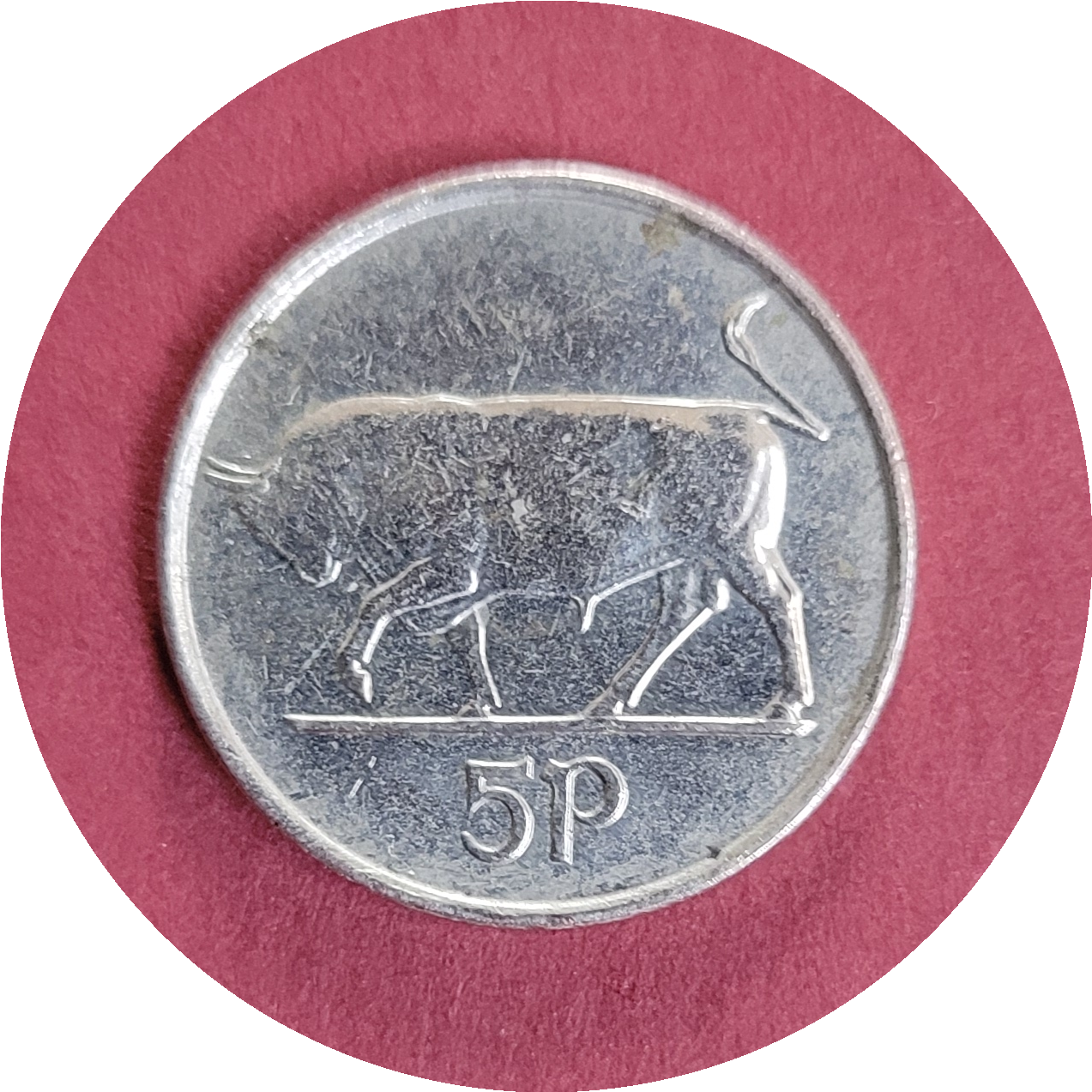 Elizabeth II,
5 pence,
Republic of Ireland,
1992 (B)