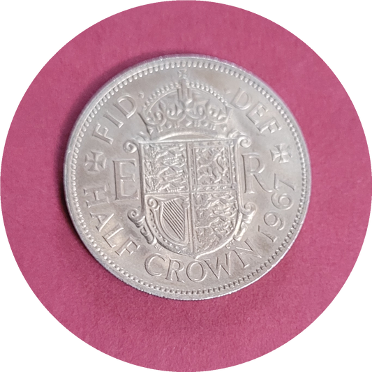 Elizabeth II, Half Crown, 1967 (B)