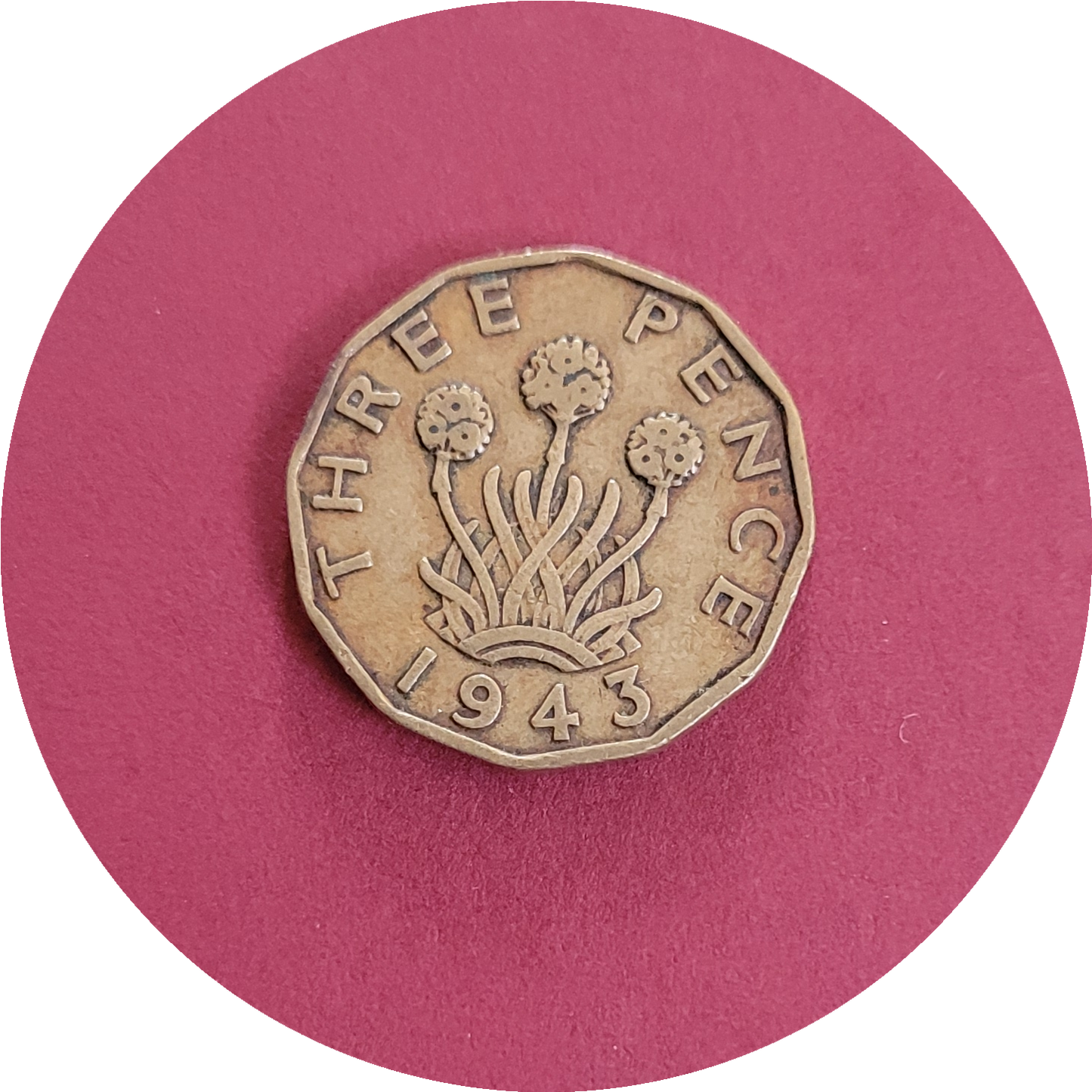 George VI,
Three Pence,
1943 (B)