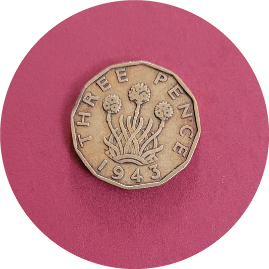 George VI,
Three Pence,
1943 (B)