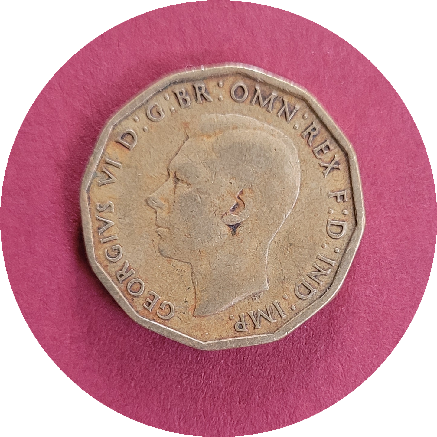 George VI,
Three Pence,
1943 (B)